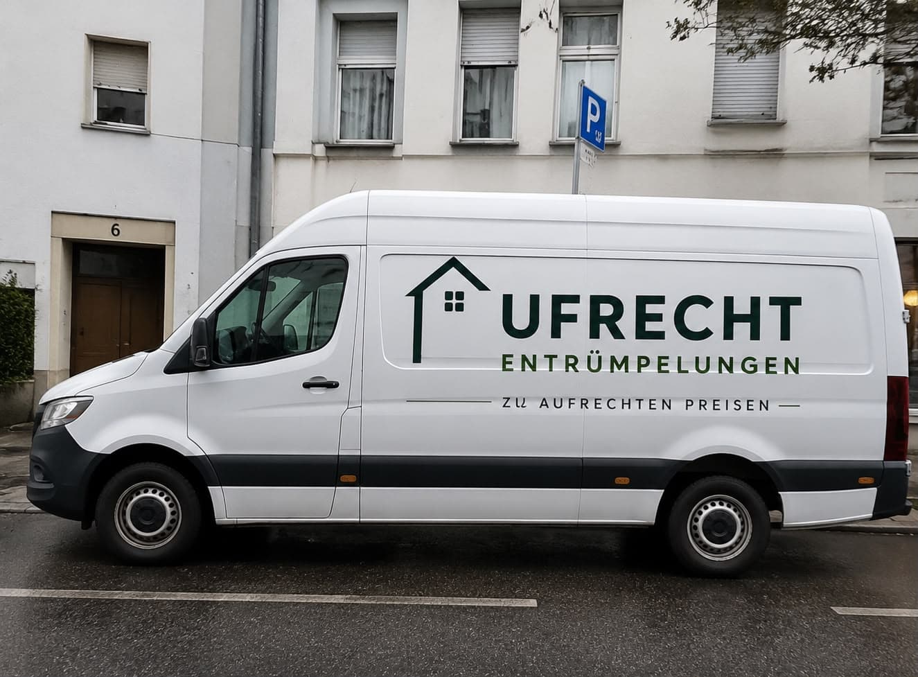 Firmenfahrzeug von Ufrecht Entrümpelung
